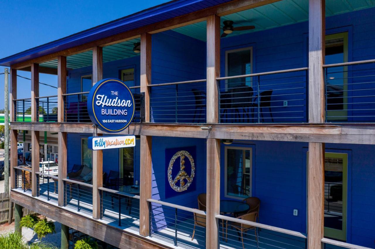 Folly Vacation Perfect Purple Palace Apt A Folly Beach Bagian luar foto