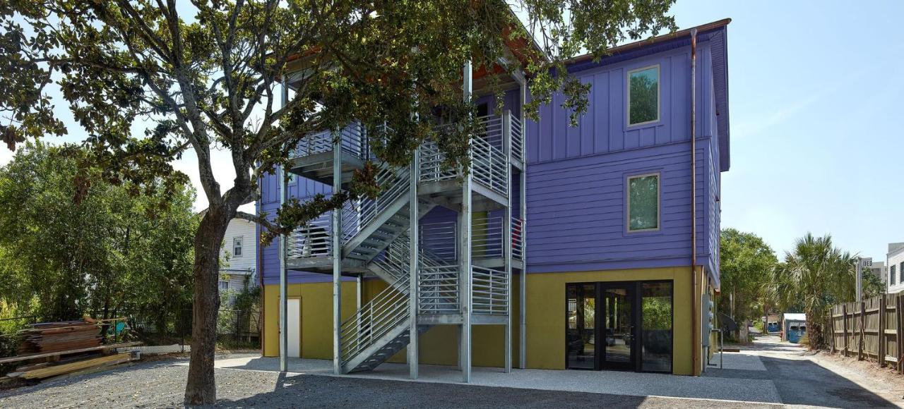 Folly Vacation Perfect Purple Palace Apt A Folly Beach Bagian luar foto